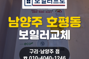 남양주 보일러 교체, 호평동 파라곤 테라스동 미국산 임…